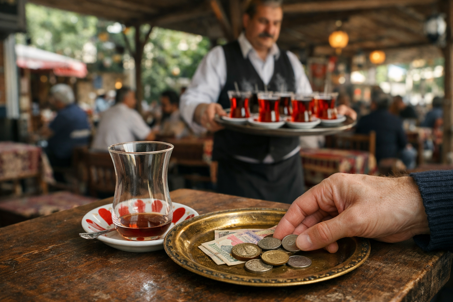 Festival stantinda odeme yapan bir ziyaretci