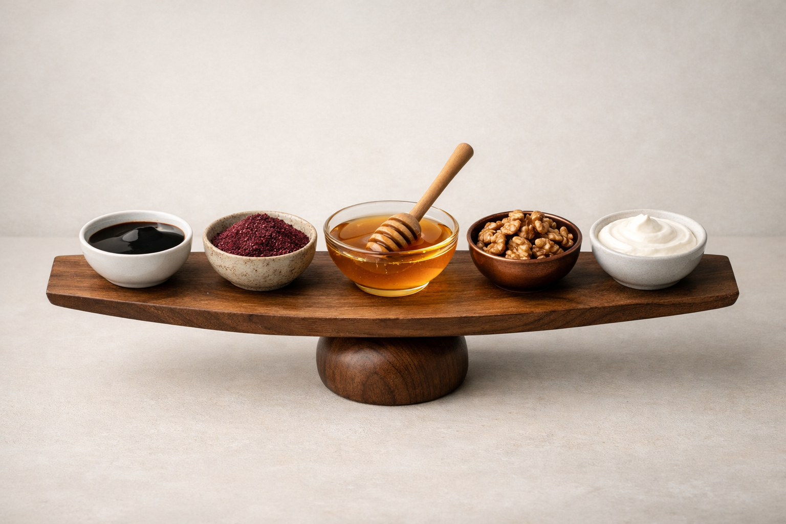 Farkli renk ve dokuularda festivalde sunulan kucuk porsiyonlar