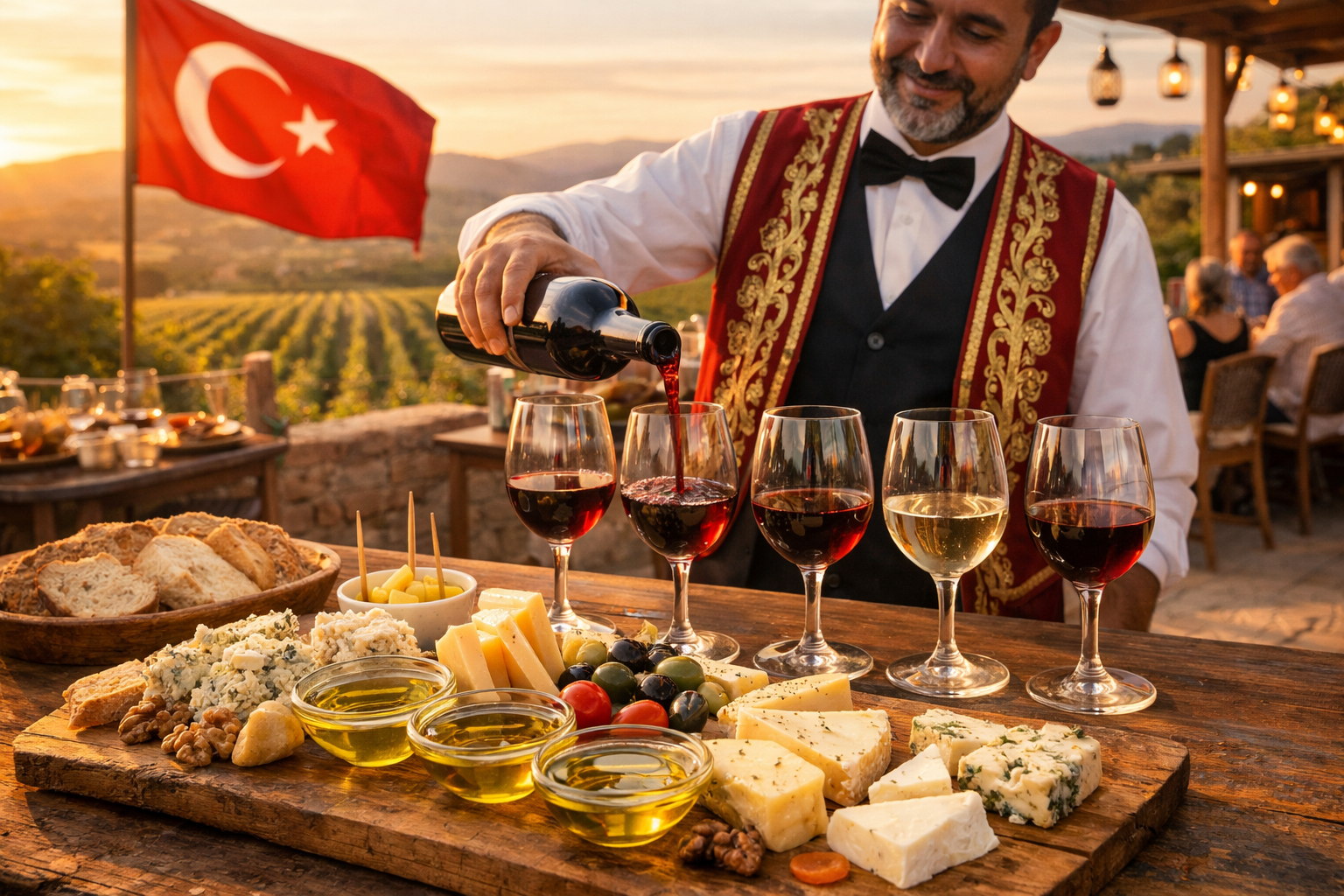 Tematik tatim etkinliginde sunulan porsiyonlar